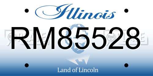 RM85528 Illinois License Plate