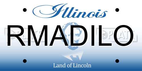RMADILO Illinois License Plate