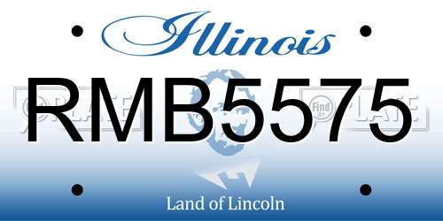 RMB5575 Illinois License Plate
