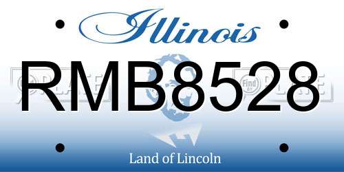 RMB8528 Illinois License Plate