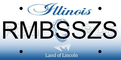 RMBSSZS Illinois License Plate