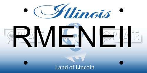 RMENEII Illinois License Plate