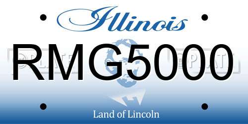 RMG5000 Illinois License Plate