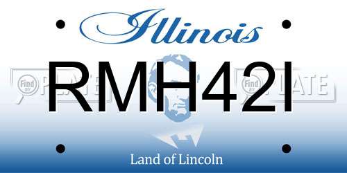 RMH42I Illinois License Plate