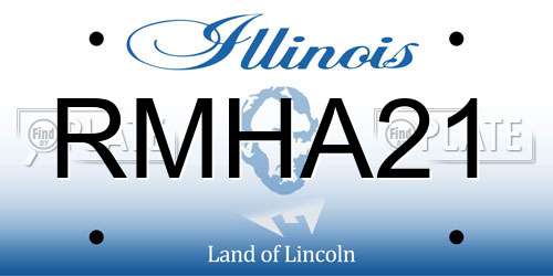 RMHA21 Illinois License Plate