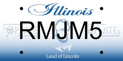 RMJM5 Illinois License Plate