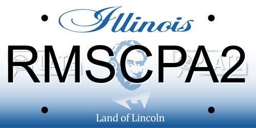 RMSCPA2 Illinois License Plate