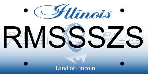 RMSSSZS Illinois License Plate