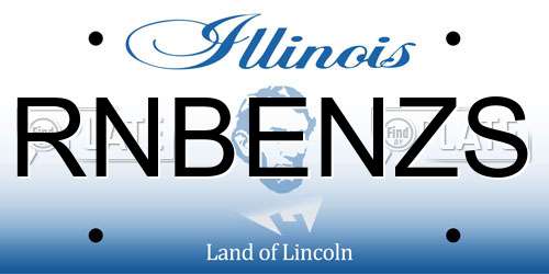 RNBENZS Illinois License Plate