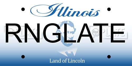 RNGLATE Illinois License Plate