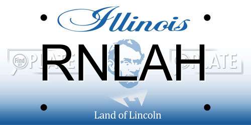RNLAH Illinois License Plate