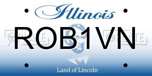 ROB1VN Illinois License Plate