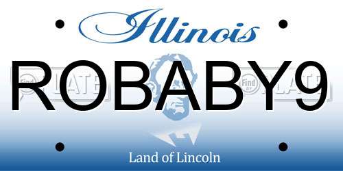 ROBABY9 Illinois License Plate