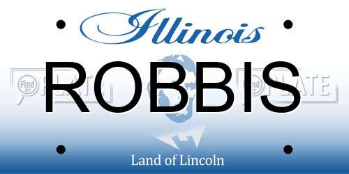 ROBBIS Illinois License Plate