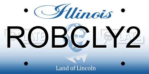 ROBCLY2 Illinois License Plate