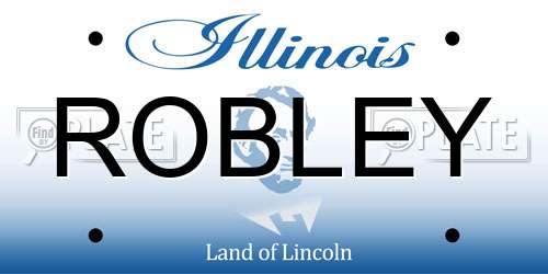 ROBLEY Illinois License Plate