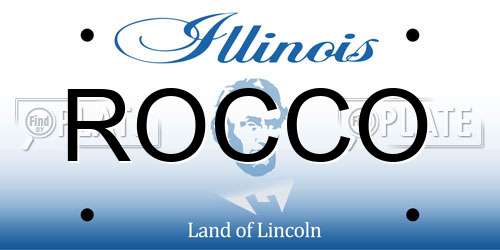 ROCCO Illinois License Plate