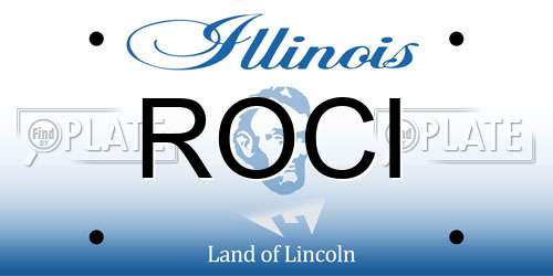 ROCI Illinois License Plate