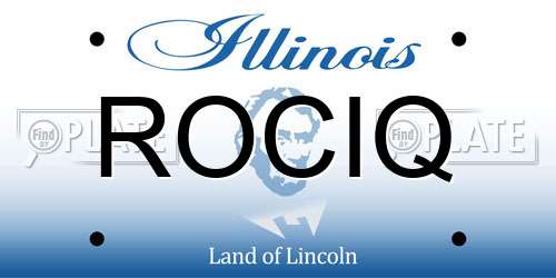 ROCIQ Illinois License Plate