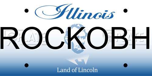 ROCKOBH Illinois License Plate