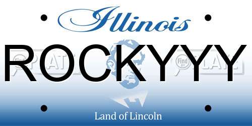 ROCKYYY Illinois License Plate
