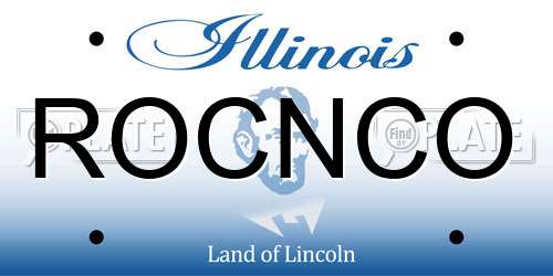 ROCNCO Illinois License Plate