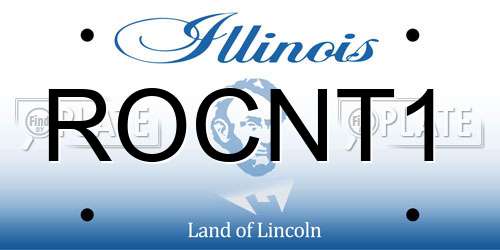 ROCNT1 Illinois License Plate
