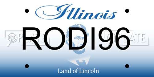 RODI96 Illinois License Plate