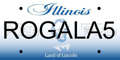 ROGALA5 Illinois License Plate