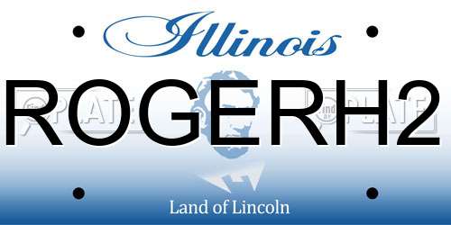ROGERH2 Illinois License Plate