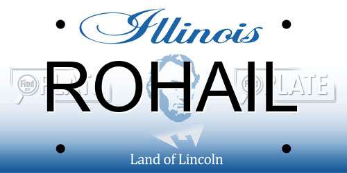 ROHAIL Illinois License Plate