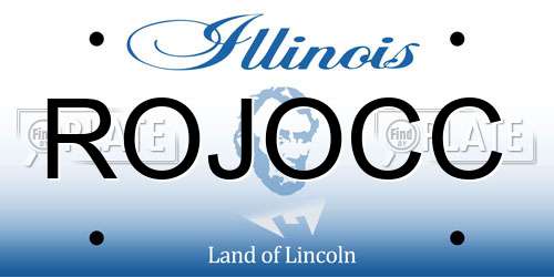 ROJOCC Illinois License Plate