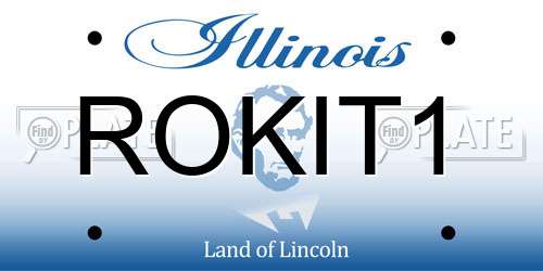 ROKIT1 Illinois License Plate
