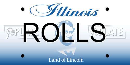 ROLLS Illinois License Plate