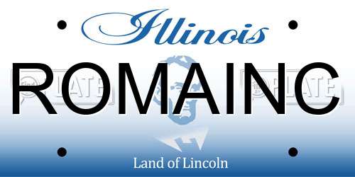 ROMAINC Illinois License Plate