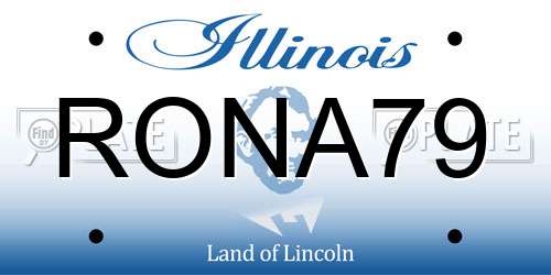 RONA79 Illinois License Plate
