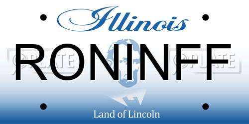 RONINFF Illinois License Plate