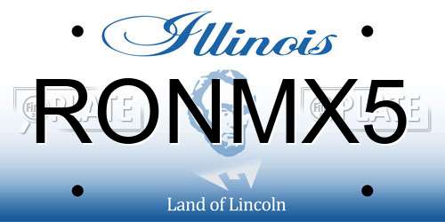 RONMX5 Illinois License Plate