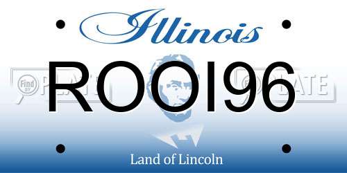 ROOI96 Illinois License Plate
