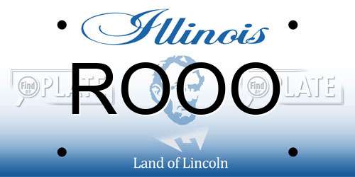 ROOO Illinois License Plate