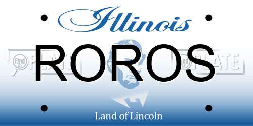 ROROS Illinois License Plate