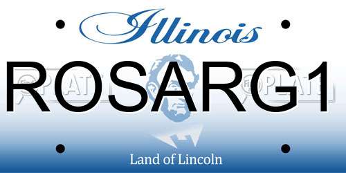 ROSARG1 Illinois License Plate