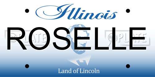 ROSELLE Illinois License Plate
