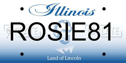 ROSIE81 Illinois License Plate