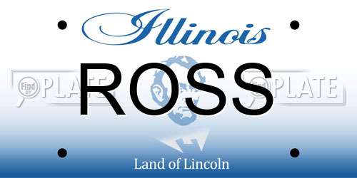 ROSS Illinois License Plate