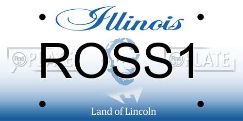 ROSS1 Illinois License Plate