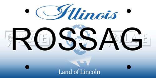 ROSSAG Illinois License Plate