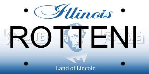 ROTTENI Illinois License Plate