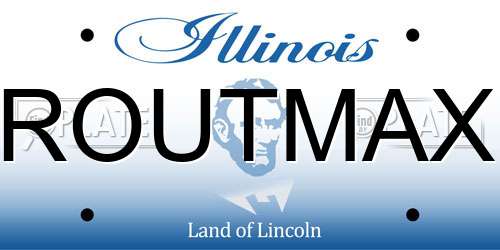 ROUTMAX Illinois License Plate