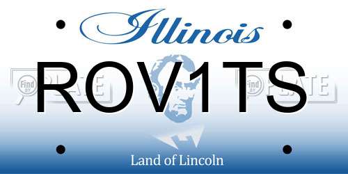 ROV1TS Illinois License Plate
